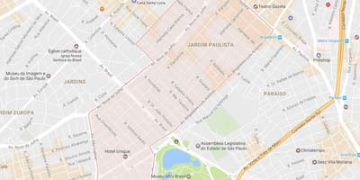 خريطة Jardim Paulista في مدينة ساو باولو